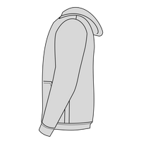 Hanes Youth EcoSmart® Hooded Sweatshirt, Ash, Left Sleeve (Long) view