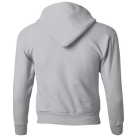 Hanes Youth EcoSmart® Hooded Sweatshirt, Light Steel, Back view
