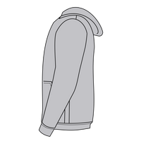 Hanes Youth EcoSmart® Hooded Sweatshirt, Light Steel, Left Sleeve (Long) view