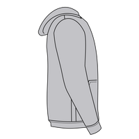 Hanes Youth EcoSmart® Hooded Sweatshirt, Light Steel, Right Sleeve (Long) view