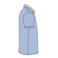 Hanes Youth EcoSmart® Jersey Polo, Light Blue, Right Sleeve (Short) view