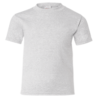 Hanes Youth EcoSmart® T-Shirt, Ash, Front view
