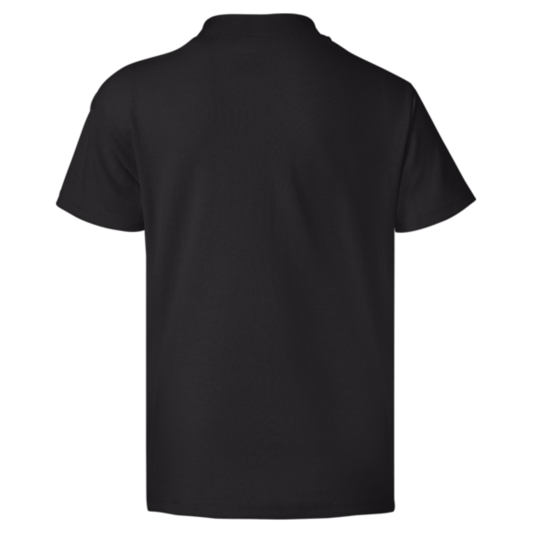 Hanes Youth EcoSmart® T-Shirt, Black, Back view