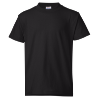Hanes Youth EcoSmart® T-Shirt, Black, Front view