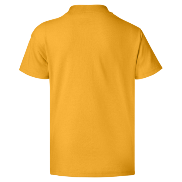 Hanes Youth EcoSmart® T-Shirt, Gold, Back view