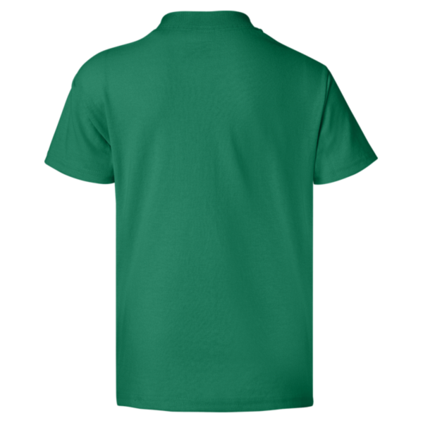 Hanes Youth EcoSmart® T-Shirt, Kelly Green, Back view