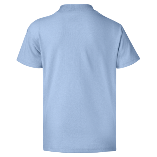 Hanes Youth EcoSmart® T-Shirt, Light Blue, Back view