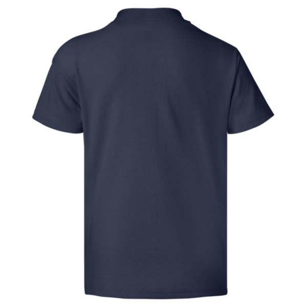 Hanes Youth EcoSmart® T-Shirt, Navy, Back view