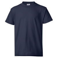 Hanes Youth EcoSmart® T-Shirt, Navy, Front view