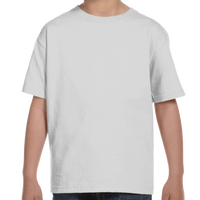 Hanes Youth Essential-T T-Shirt, Ash, Front view