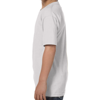 Hanes Youth Essential-T T-Shirt, Ash, Left Sleeve view