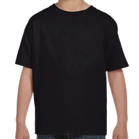 Hanes Youth Essential-T T-Shirt, Black, Front view
