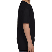 Hanes Youth Essential-T T-Shirt, Black, Right Sleeve view