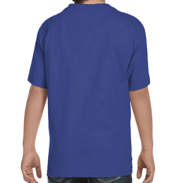 Hanes Youth Essential-T T-Shirt, Deep Royal, Back view