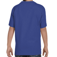 Hanes Youth Essential-T T-Shirt, Deep Royal, Back view