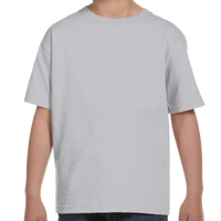Hanes Youth Essential-T T-Shirt, Light Steel, Front view