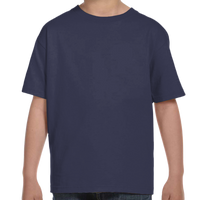 Hanes Youth Essential-T T-Shirt, Navy, Front view