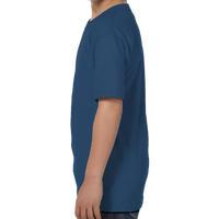 Hanes Youth Essential-T T-Shirt, Navy, Left Sleeve view