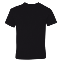 Hanes Youth Perfect-T T-Shirt, Black, Front view