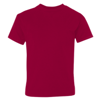 Hanes Youth Perfect-T T-Shirt, Deep Red, Front view