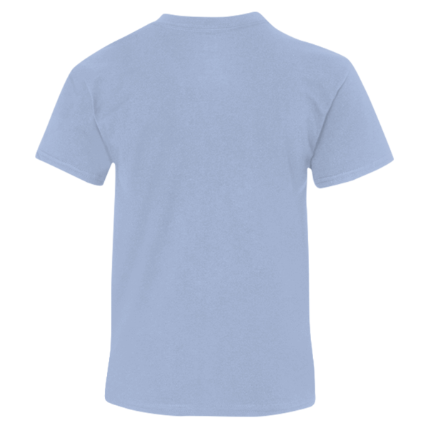 Hanes Youth Perfect-T T-Shirt, Light Blue, Back view