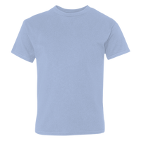 Hanes Youth Perfect-T T-Shirt, Light Blue, Front view