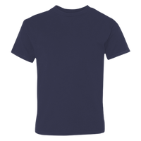 Hanes Youth Perfect-T T-Shirt, Navy, Front view