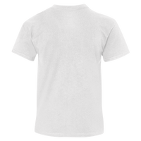 Hanes Youth Perfect-T T-Shirt, White, Back view