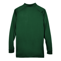 Harriton Men's Advantage Long Sleeve Tactical Polo, Dark Green, Back view