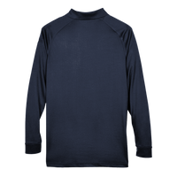 Harriton Men's Advantage Long Sleeve Tactical Polo, Dark Navy, Back view