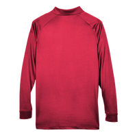 Harriton Men's Advantage Long Sleeve Tactical Polo, Red, Back view