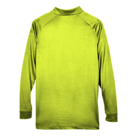 Harriton Men's Advantage Long Sleeve Tactical Polo, Safety Yellow, Back view