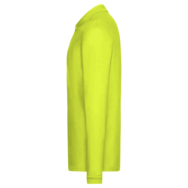 Harriton Men's Advantage Long Sleeve Tactical Polo, Safety Yellow, Left Sleeve view