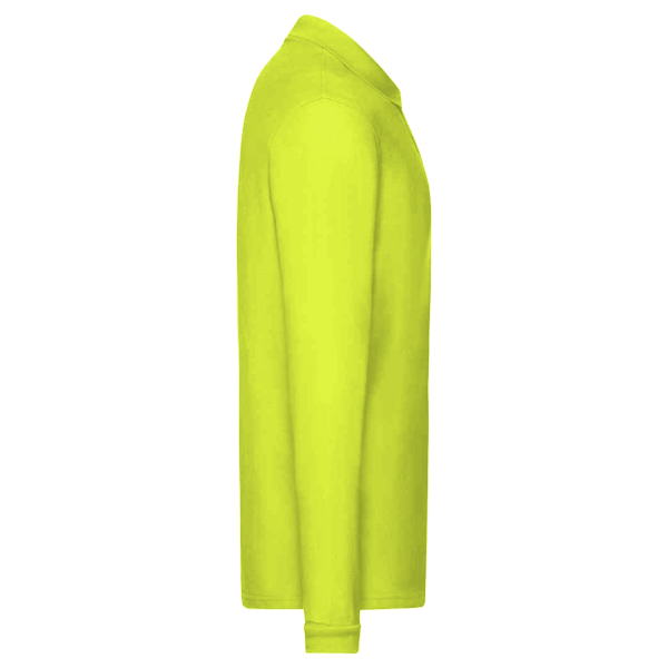 Harriton Men's Advantage Long Sleeve Tactical Polo, Safety Yellow, Right Sleeve view