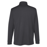 Harriton Men's Advantage Snag Protection Plus IL Long Sleeve Polo, Dark Charcoal, Back view