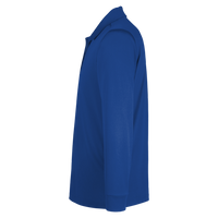 Harriton Men's Advantage Snag Protection Plus IL Long Sleeve Polo, True Royal, Left Sleeve view