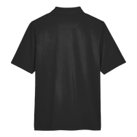 Harriton Men's Advantage Snag Protection Plus Polo, Black, Back view