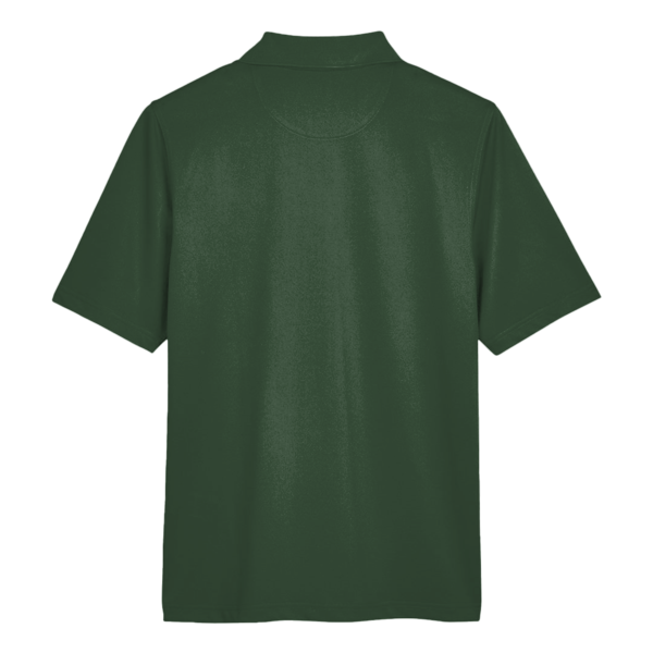 Harriton Men's Advantage Snag Protection Plus Polo, Dark Green, Back view