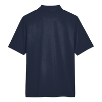 Harriton Men's Advantage Snag Protection Plus Polo, Dark Navy, Back view