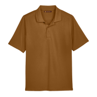 Harriton Men's Advantage Snag Protection Plus Polo, Duck Brown, Front view