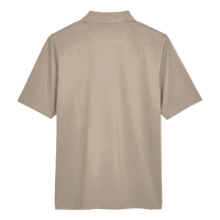 Harriton Men's Advantage Snag Protection Plus Polo, Khaki, Back view