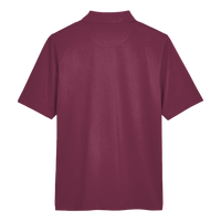 Harriton Men's Advantage Snag Protection Plus Polo, Maroon, Back view