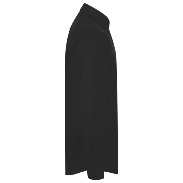 Harriton Men's Denim Shirt, Washed Black, Right Sleeve view
