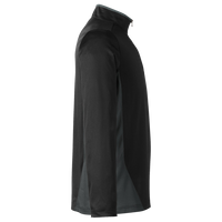 Harriton Men's Flash Snag Protection Plus IL Colorblock Quarter-Zip Pullover, Black / Dark Charcoal, Right Sleeve view