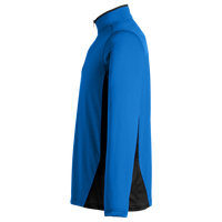 Harriton Men's Flash Snag Protection Plus IL Colorblock Quarter-Zip Pullover, True Royal / Black, Left Sleeve view