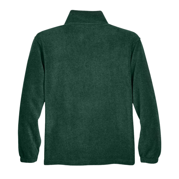 Harriton Men's Fleece Quarter-Zip Pullover, Hunter, Back view