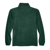 Harriton Men's Fleece Quarter-Zip Pullover, Hunter, Back view