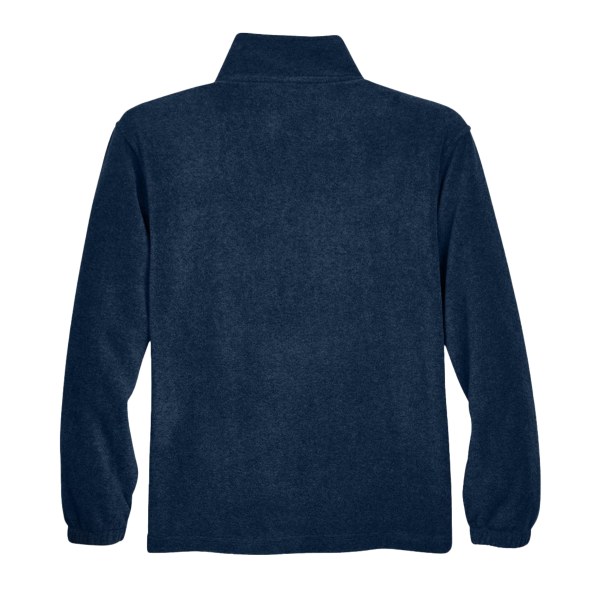 Harriton Men's Fleece Quarter-Zip Pullover, Navy, Back view