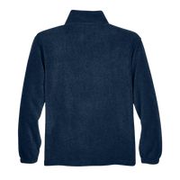 Harriton Men's Fleece Quarter-Zip Pullover, Navy, Back view