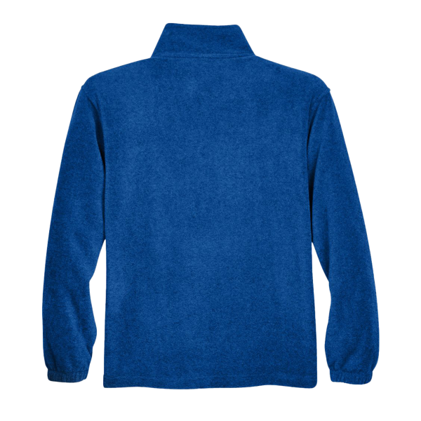 Harriton Men's Fleece Quarter-Zip Pullover, True Royal, Back view